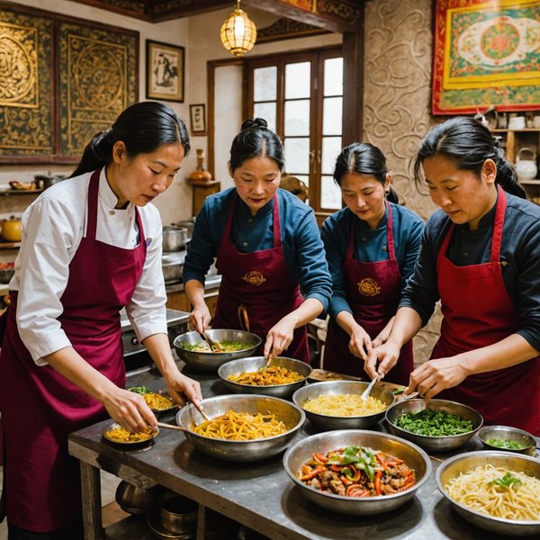 Où trouver des cours de cuisine tibétaine authentique à Lhassa?
