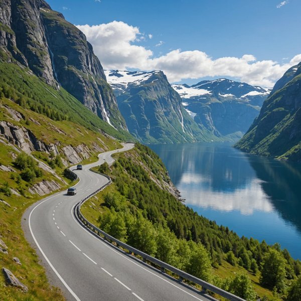 Quels sont les meilleurs itinéraires pour un road trip à travers les fjords norvégiens?